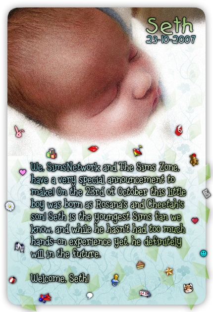 Welcome baby Seth
