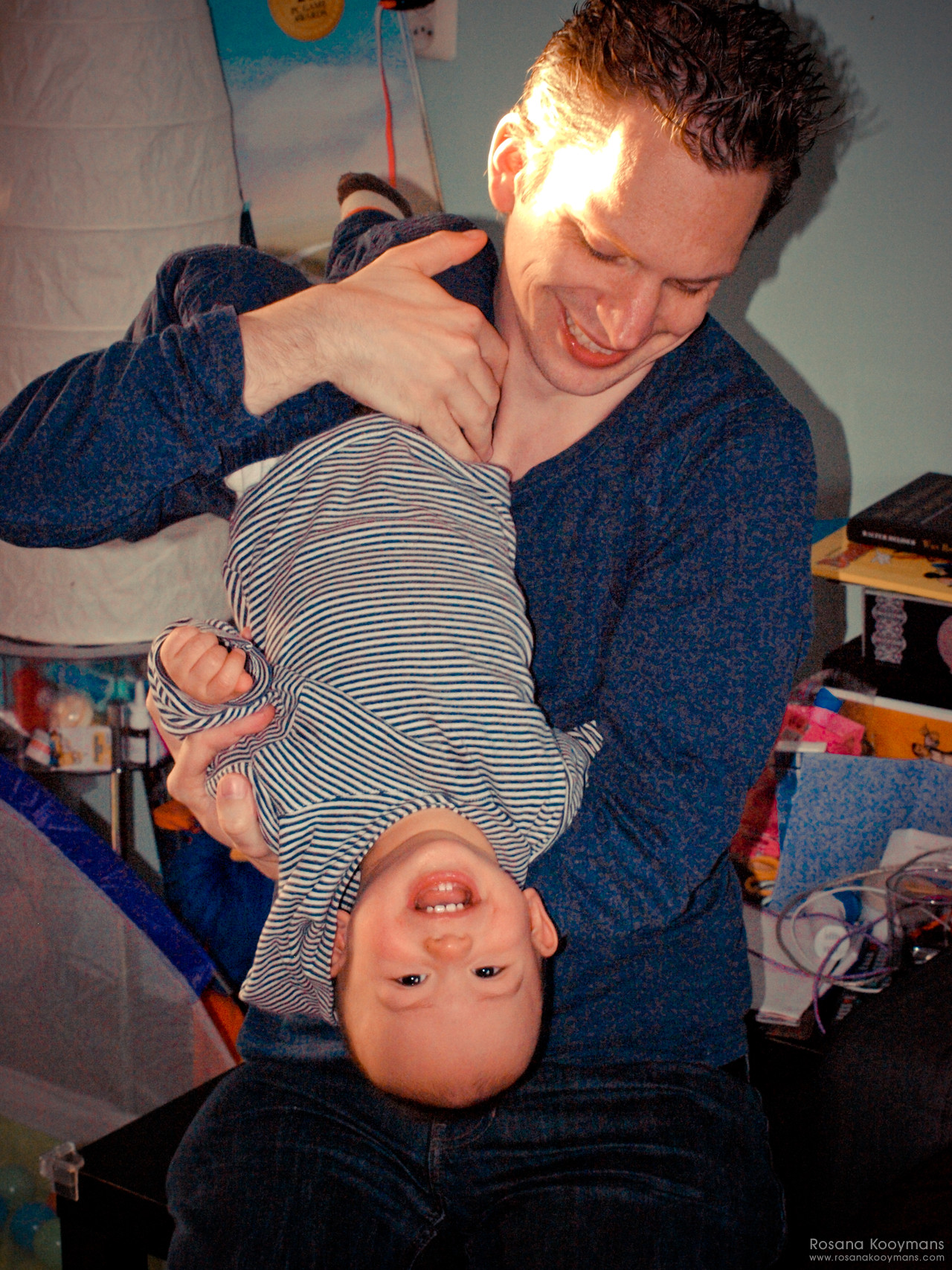 Upside down 365 - April 8, 2017: Upside down Quinn baby playing